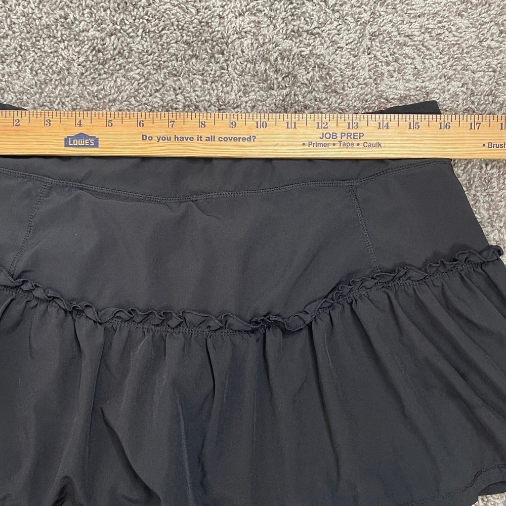 Kyodan Skort Athletic Ruffle Hem Tennis Golf Pickleball Activewear Skirt Black M - Picture 6 of 9